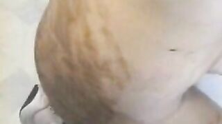 Hairy french wife and hot scat play