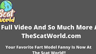 Massive ass lady farting and dumping shit