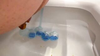 Amateur naughty dirty milf and toilet poop