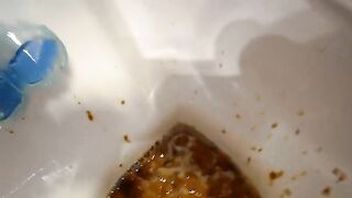 Amateur naughty dirty milf and toilet poop