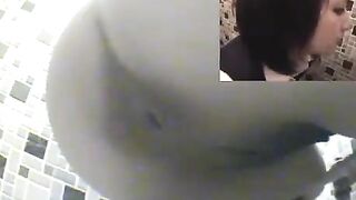 Cute Asian girl and hot poop cam