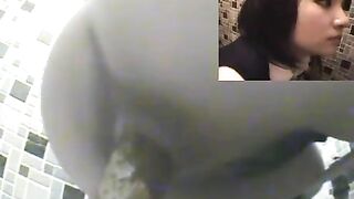 Cute Asian girl and hot poop cam