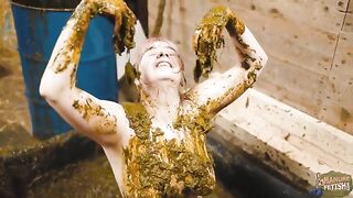 I'm covered in cow shit for a health cure