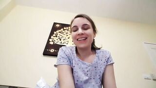 Amazing smooth brunette gal showing her shit