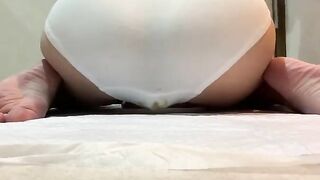 Messy dirty in white panty