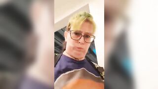 Happy MILF and hot pooping ass