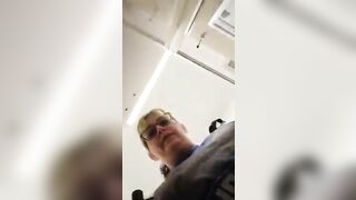 Nerdy mature lady and pov poop