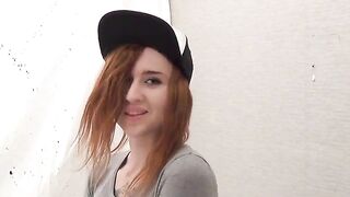 Horny babe play with a lot of shit