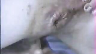 Finger fucking her dirty asshole