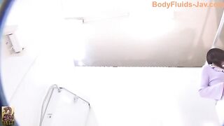 Lovely Japanese cute gal dropping shit pov