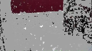 Hot blooded babe poops on the snow