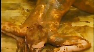 Curvy hot lady and shit play