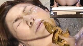 Japanese lesbian scat show