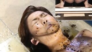 Japanese lesbian scat show