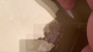 Amateur pee and poop closeup