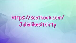 Gorgeous lady shitting on the plate for you