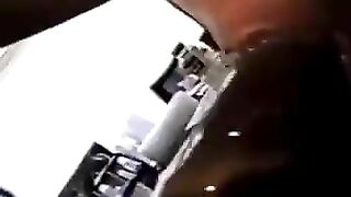 Cute ebony lady sucking shit on the cock