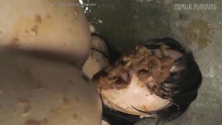 Japanese lovely lesbians kissing and ass licking