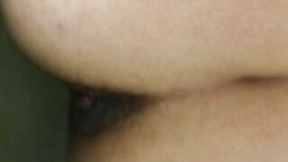 Dark asshole and hot closeup