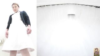 Japanese naughty office slut leaking shit