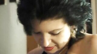 Dirty horny babes enjoying fucking slave