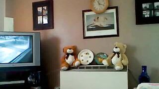 Fat granny with huge boobs pooping