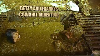 Kinky babe smearing shit on her sexy body-Manure Fetish