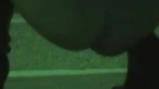 Drunk girl shitting at the stairs