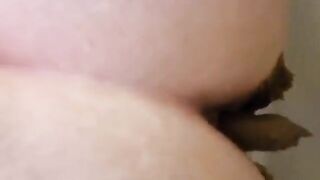 Closeup of lovely big ass teasing and pooping