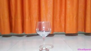 Gorgeous poop in the glass