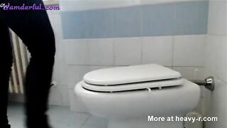 Shit on the toilet seat and smeared shit on her face