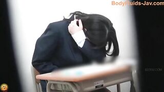 Cute looking Jap brunette chick and hard shit