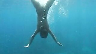 Asian Underwater Scat and Anal Fist fuck