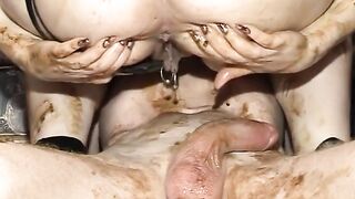 BBW craps soft load on the cock