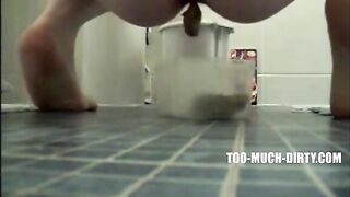 BBW shitting and eating shit solo play