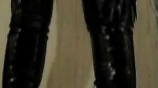 Bavarian Mistress plays with her slave and shit