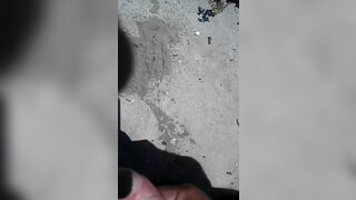 Beach piss and cock wank