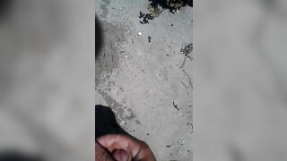 Beach piss and cock wank