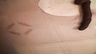 Black BBW shits into soft burrito