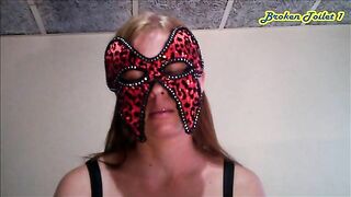 Femdom beauty babe shitting on slave