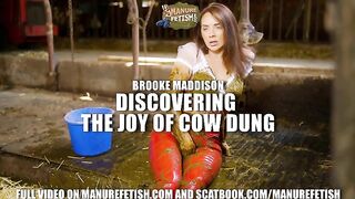Sexy Brooke Maddison Discovering the joy of cow shit