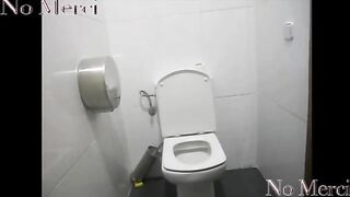 Catching big turd over the toilet