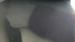 Chubby girl on hidden camera shits