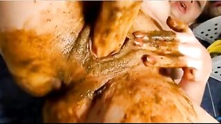 Dirty Barbara Loves Shit With Dildo