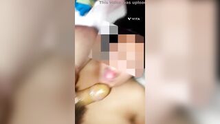 Dirty shitty amateur blowjob in the bedroom