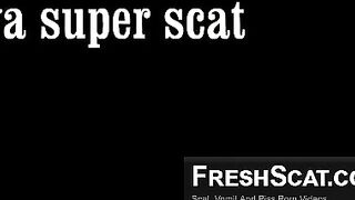 Hairy Pussy Shits All Over Scat Slave