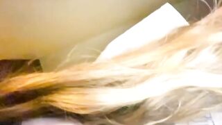 Pink asshole and dark turd