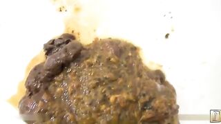 Japanese girl huge poop release after ass fingering