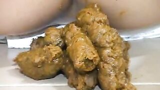 Hot hairy Japanese girl shit teasing