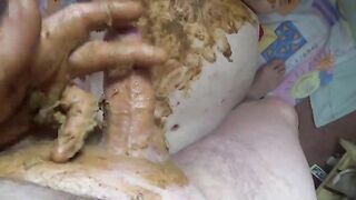 Huge boobs wife covered in shit getting hammered